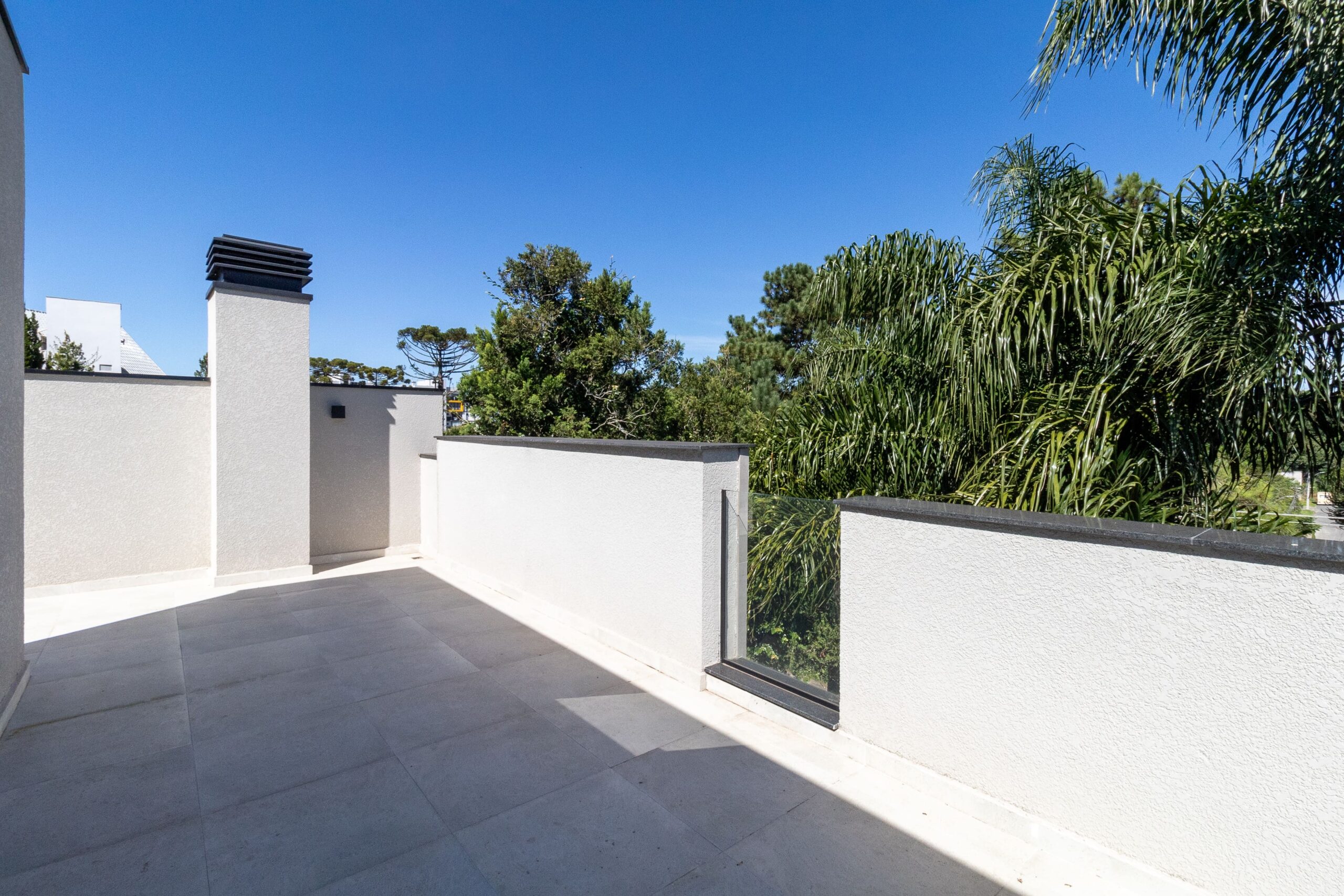Terraço com vista livre